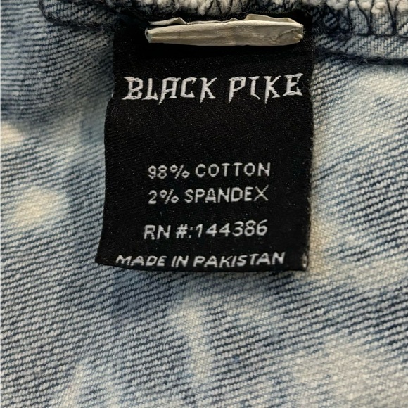 NWT BLACK PIKE HAVANA CHAMPION INTERNATIONAL LEAGUE DENIM STREET GRAFFITI JACKET - Picture 11 of 14